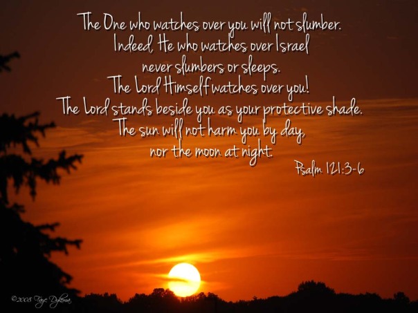 Psalm 121:3-6 God Never Sleeps